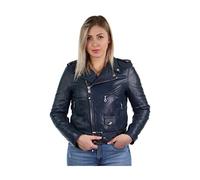 Schott NYC LCW8600, Chaqueta para Mujer, Índigo, S