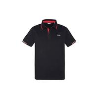 Schott NYC Polo Psdevon para Hombre, Negro, L