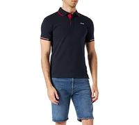 Schott NYC Psdevon Camisa de Polo, Azul Marino, L para Hombre