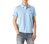 Schott NYC PSMILTON, Camisa Polo Hombre, Sky/White, XXL