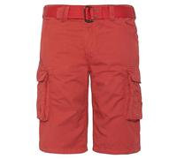 Schott NYC Trranger30 Pantalones Cortos de Carga, Rojo, 34 para Hombre