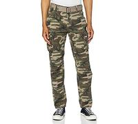 Schott NYC TRRANGER70, Pantalones para Hombre, Multicolor (Camo Kaki), 30W