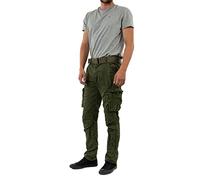 Schott NYC TRRANGER70, Pantalones para Hombre, Verde (Olive), 32W