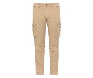 Schott NYC Trtank70 Pantalones de Carga, Beige, 28W para Hombre
