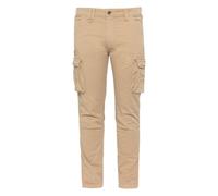 Schott NYC Trtank70 Pantalones de Carga, Beige, 34W para Hombre
