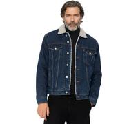 Schott NYC Trucksherpa Chaqueta, Azul, M para Hombre