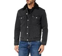 Schott NYC Trucksherpa Chaqueta, Gris, XL para Hombre