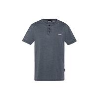 Schott NYC Tshirt Manches Courtes Col Tunisien Camiseta, Azul Marino, XL para Hombre