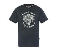 Schott NYC Tskeller Camiseta, Azul, M para Hombre