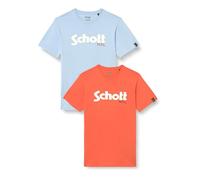 Schott NYC Tspklogo Camiseta, Multicolor, M para Hombre