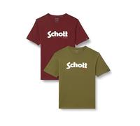 Schott NYC Tspklogo Camiseta, Multicolor, XXL para Hombre