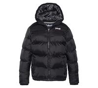 Schott NYC UTAH2B, CHAQUETA DE PLUMAS PARA NIÑOS CON CAPUCHA Y CANESÚ DE SCHOTT Niños, Black, 16