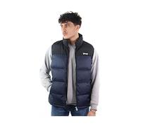Schott NYC UTAHV, Chaleco de plumas con hombros Hombre, Azul (Navy), 3XL