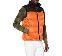 Schott NYC UTAHV, Chaleco de plumas con hombros Hombre, Naranja, S