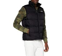 Schott NYC UTAHV, Chaleco de plumas con hombros Hombre, Negro, L