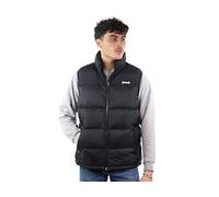 Schott NYC UTAHV, Chaleco de plumas con hombros Hombre, Negro, M