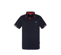 Schott - Polo para Hombre, Color Blanco, Azul Marino, M