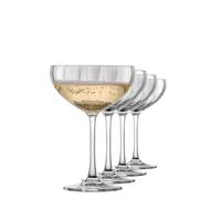 Schott Zwiesel Blossom copa coupe, juego de 4 - fabricada en Alemania en cristal Tritan-Kristallglas, para champán, espumosos y postres, con punto de efervescencia, brillante y apta para lavavajillas