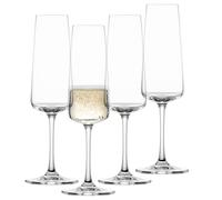 SCHOTT ZWIESEL Copas de champán MioVino (set de 4), copas modernas para vino espumoso, copas de cristal Tritan aptas para lavavajillas, fabricadas en Alemania (art. nº. 124052)
