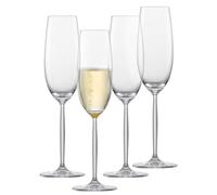 Schott Zwiesel Copas de champán Muse (4 unidades), elegantes copas de champán con punto de mousse, aptas para lavavajillas, fabricadas en Alemania (número de referencia 123673), cristal transparente
