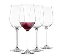 Schott Zwiesel Fortissimo - Copas de vino tinto (4 unidades), color burdeos para vino tinto, apto para lavavajillas, fabricado en Alemania (número de referencia 123682)