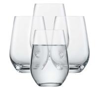 SCHOTT ZWIESEL Vaso de agua Forté (set de 4), vasos versátiles, vasos de cristal Tritan aptos para lavavajillas, Fabricadas en Alemania (art. nº. 123618), Transparente, cristal