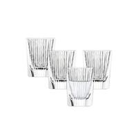 Schott Zwiesel vaso de chupito Fave (juego de 4), moderno vaso de chupito con borde estriado y recortes, vasos de cristal aptos para lavavajillas (art. nº. 124302)