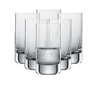 Schott Zwiesel Juego de 6 vasos de chupito de línea recta para chupito, vasos de cristal Tritán aptos para lavavajillas, fabricado en Alemania (número de referencia 123662)