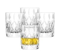 Schott Zwiesel vaso de whisky Age (juego de 4), elegantes vasos para whisky con relieve, vasos de cristal aptos para lavavajillas (art. nº 124299)