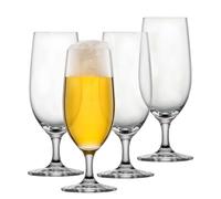 Schott Zwiesel Vasos de cerveza básicos de 0,3 l (juego de 4 unidades), vasos de cerveza clásicos para pils, aptos para lavavajillas, fabricados en Alemania (número de referencia 123659)