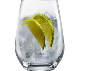 SCHOTT ZWIESEL Vasos de gin-tonic Bar Special (set de 4), vasos largos curvados para gin-tonic, vasos de cristal Tritan aptos para lavavajillas, fabricados en Alemania (art. nº. 130003)