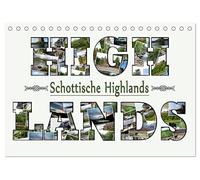 Schottische Highlands (Tischkalender 2026 DIN A5 quer), CALVENDO Monatskalender: Die schottischen Highlands - Natur und Geschichte pur