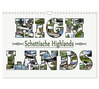 Schottische Highlands (Wandkalender 2026 DIN A4 quer), CALVENDO Monatskalender: Die schottischen Highlands - Natur und Geschichte pur