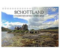 Schottland - magischen Orten auf der Spur (Tischkalender 2026 DIN A5 quer), CALVENDO Monatskalender: Lassen Sie sich jeden Monat von der Magie Schottlands verzaubern.