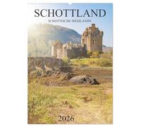 Schottland -Schottische Highlands (Wandkalender 2026 DIN A2 hoch), CALVENDO Monatskalender: Dieser wunderbare Kalender nimmt Sie mit auf einen Trip durch die beeindruckenden Schottischen Highlands.