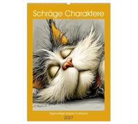 Schräge Charaktere. Eigenwillige Katzen-Cartoons (Wandkalender 2027 DIN A2 hoch), CALVENDO Monatskalender: Ein künstlerischer Kalender voller skurriler Persönlichkeiten