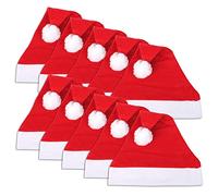 Schramm® 10 pzs. Gorras de Navidad 30x41cm Gorra de Papá Noel Gorra de Papá Noel 10-Pack
