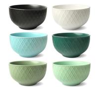 Schramm® 6 Piezas Boles de Porcelana en 3 variaciones Diferentes seleccionables 850 ml Boles para Cereales Boles para Ensalada Juego de Boles de Porcelana Pack de 6 Boles, Color:Mehrfarbig
