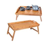 Schramm® Bandeja de Desayuno de 2 Piezas Bandeja de bambú Bandeja de bambú Plegable