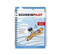 Schreibathlet Cuaderno de escritura para tiradores ABC con letras en relieve | Sistema de aprendizaje desarrollado por profesores, profesores y estudiantes