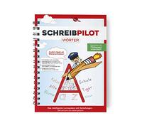 Schreibathlet Cuaderno de escritura para tiradores ABC con palabras pre-acuñadas de una a tres plateadas | Sistema de aprendizaje desarrollado por profesores, profesores y estudiantes
