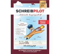 SchREIBPILOT Cuaderno de aprendizaje para tiradores ABC con letras en relieve para aprender a escribir en latín inicial | Sistema de aprendizaje desarrollado por profesores, profesores y estudiantes