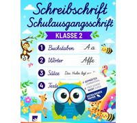 Schreibschrift Übungsheft Klasse 2 (SAS) inkl. [Bonus-Tipps zur Stifthaltung & Texte üben] Buchstaben lernen, Wörter und Sätze schreiblernheft | ... & Lernwelt] Schönschrift Schreiben lernen
