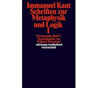 Schriften zur Metaphysik und Logik I: Werkausgabe in 12 Bänden, Band fünf.: 188