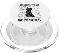 Schrodinger Cat Escape Plan Mecánica cuántica Física PopSockets PopGrip para MagSafe