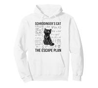 Schrodinger Cat Escape Plan Mecánica cuántica Física Sudadera con Capucha