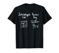 Schrodinger's Cat and Pavlov's dog Divertido científico Camiseta