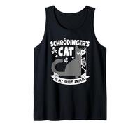 Schrödinger Cat Is My Spirit Animal Funny Design Camiseta sin Mangas