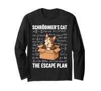 Schrödingers Cat El Plan de Escape Paradoja cuántica Manga Larga