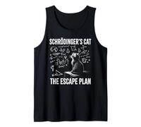 Schrödingers Cat The Escape Plan | Funny Scientist & Teacher Camiseta sin Mangas